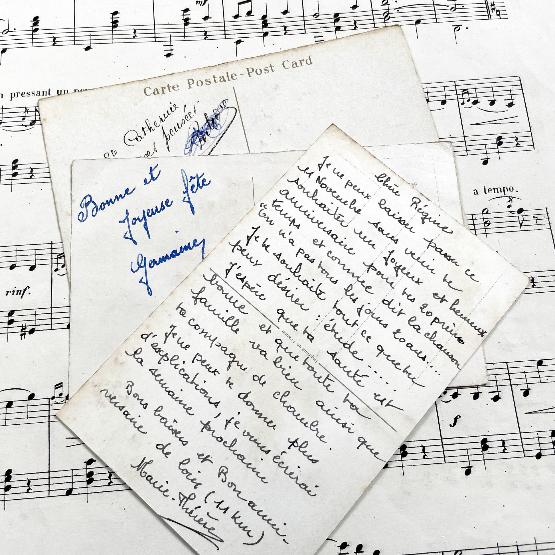 1940s - Trio Of Glitter Postcards - Antique Floral Bouquets Postcards - Shimmering Flowers - Saint Nicolas Greeting Card