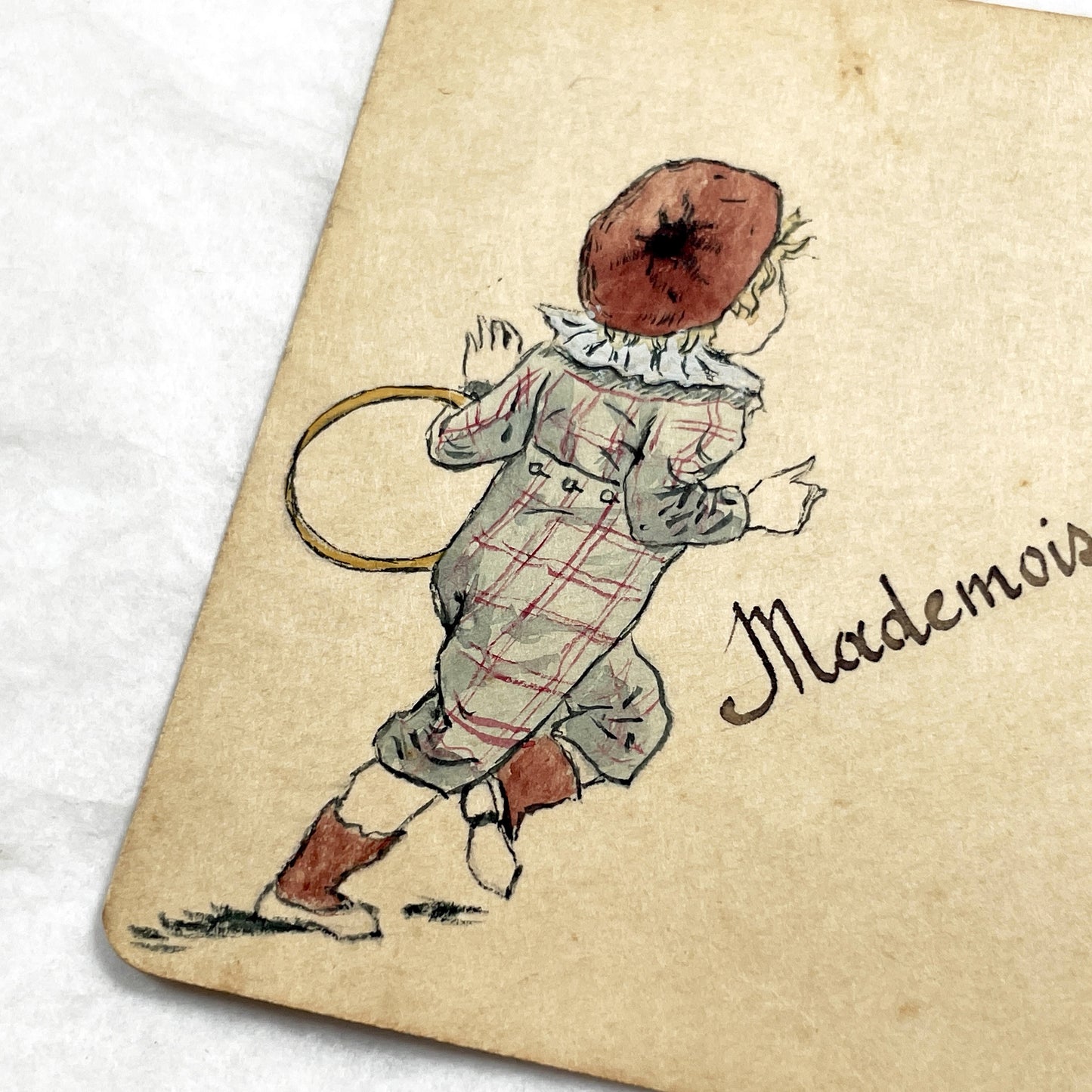 1910s - Vintage French Menu Card - Elegant Hand-Calligraphed Dinner Dishes - Classic Cuisine - Historical Dining Ephemera - Collectible.