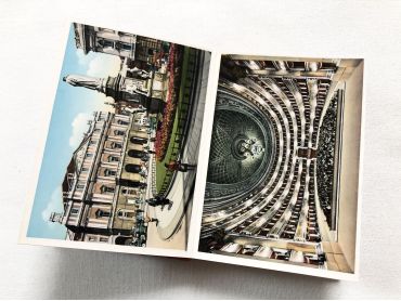 Set of 20 photos of the dome of Milan in Italy, in Italian "duomo di Milano" in the 1950s