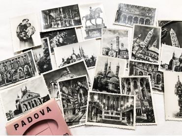 Set of 20 photos of the city of Padua (Italy) in the 1950s