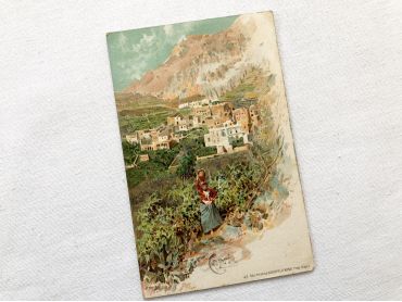 Vintage Italian postcard from the island of Capri - 1910s