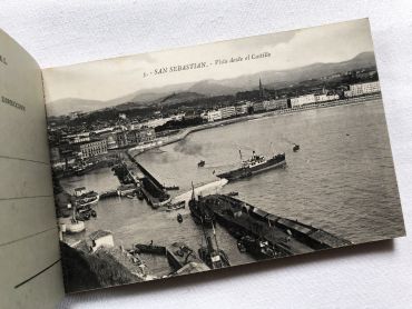 Booklet of 24 vintage postcards of the city of San Sebastian by the Spanish editor G. G. Galarza in the 1910s