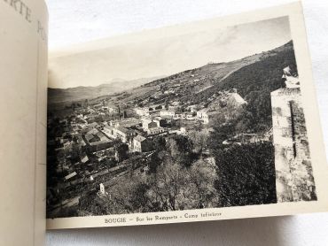 Booklet of 20 vintage postcards of the city of Bougie (now Béjaïa) in Algeria