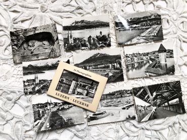 Set of 10 photos of the city of Lucerne (Switzerland) in the 1950s