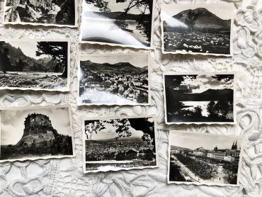 Set of 20 photos of the Auvergne region in France in the 1950s