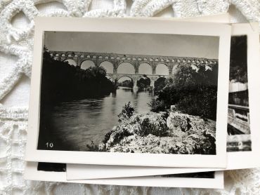 Set of 10 photos of the city of Nîmes from the 1950s