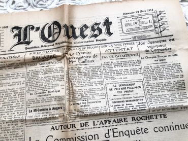 French newspaper "L'Ouest" of March 22, 1914 - 8 pages