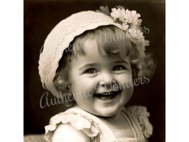 Photo of a baby in 1900s