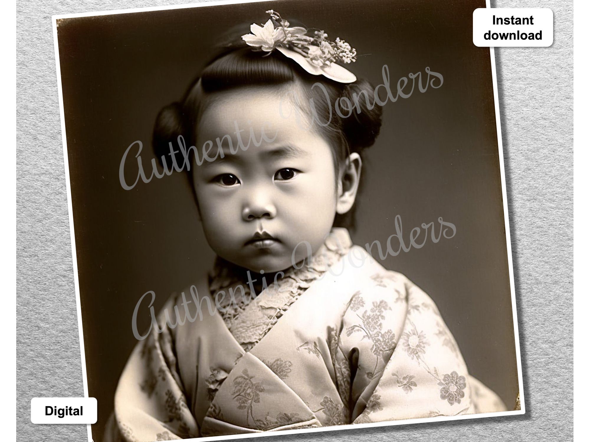 Photo of a baby in 1900s