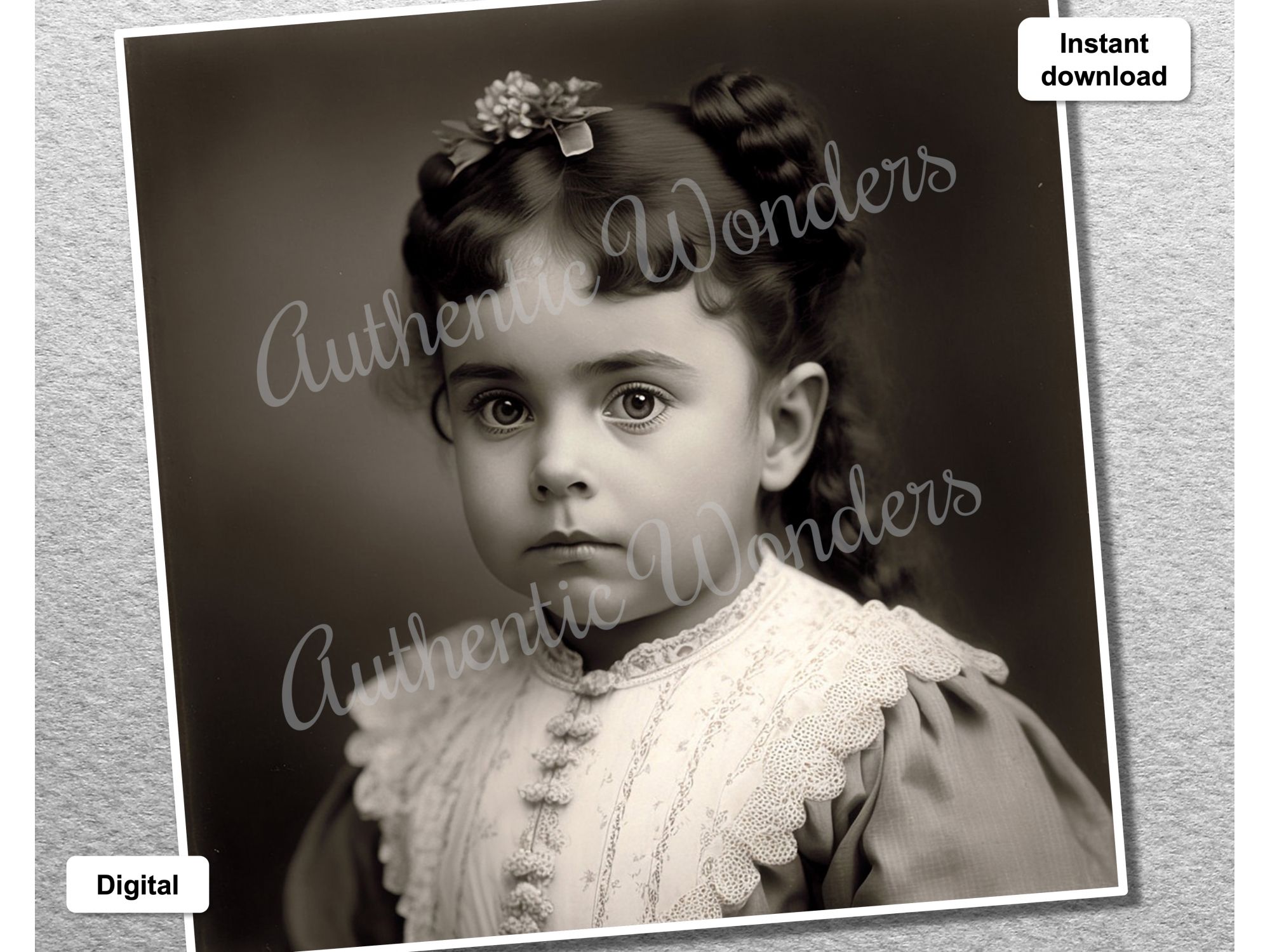 Photo of a baby in 1900s