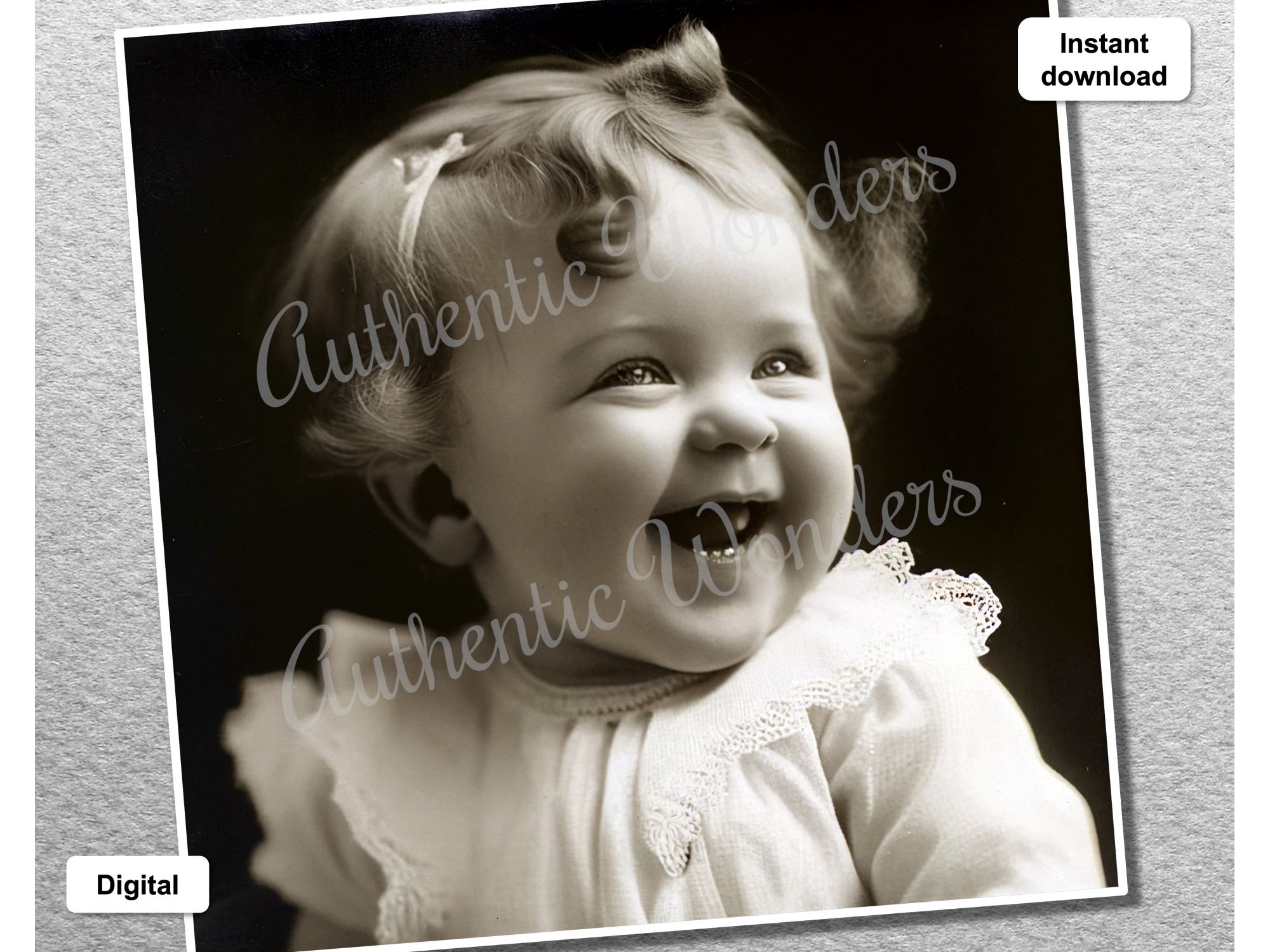 Photo of a baby in 1900s Photo of a baby in 1900s