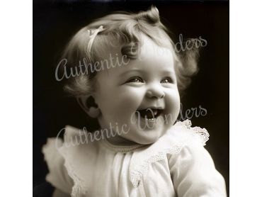 Photo of a baby in 1900s