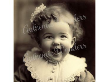 Photo of a baby in 1900s