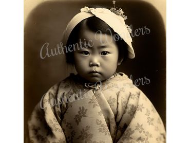 Photo of a baby in 1900s