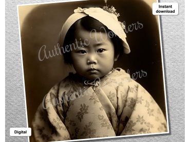 Photo of a baby in 1900s