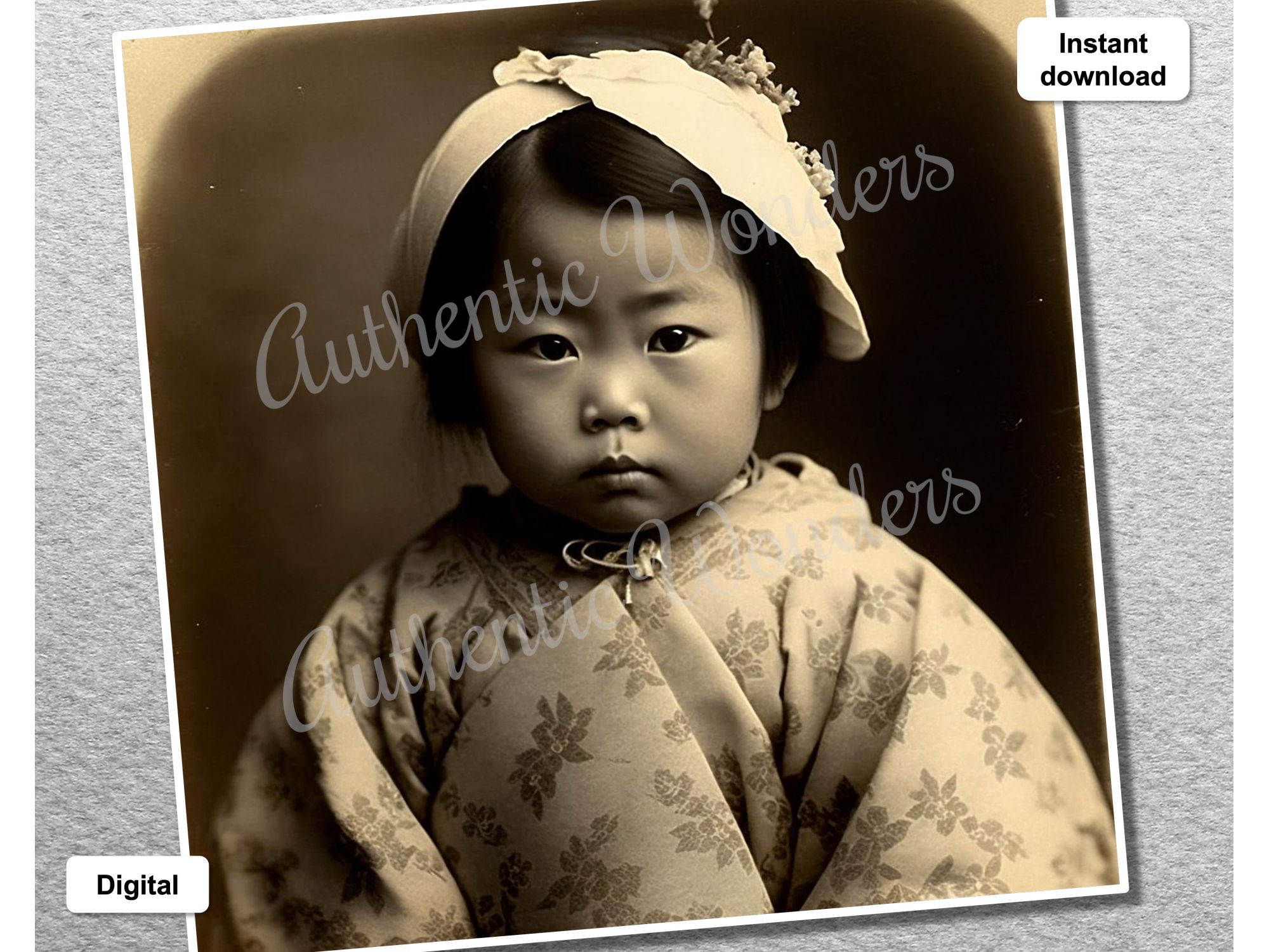 Photo of a baby in 1900s