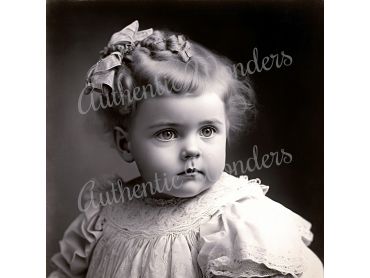 Photo of a baby in 1900s