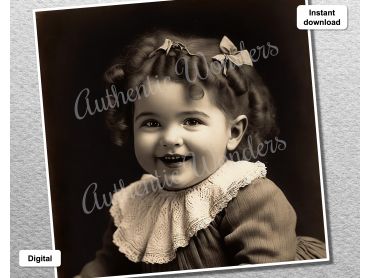 Photo of a baby in 1900s