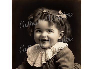 Photo of a baby in 1900s