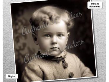 Photo of a baby in 1900s