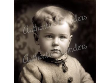 Photo of a baby in 1900s