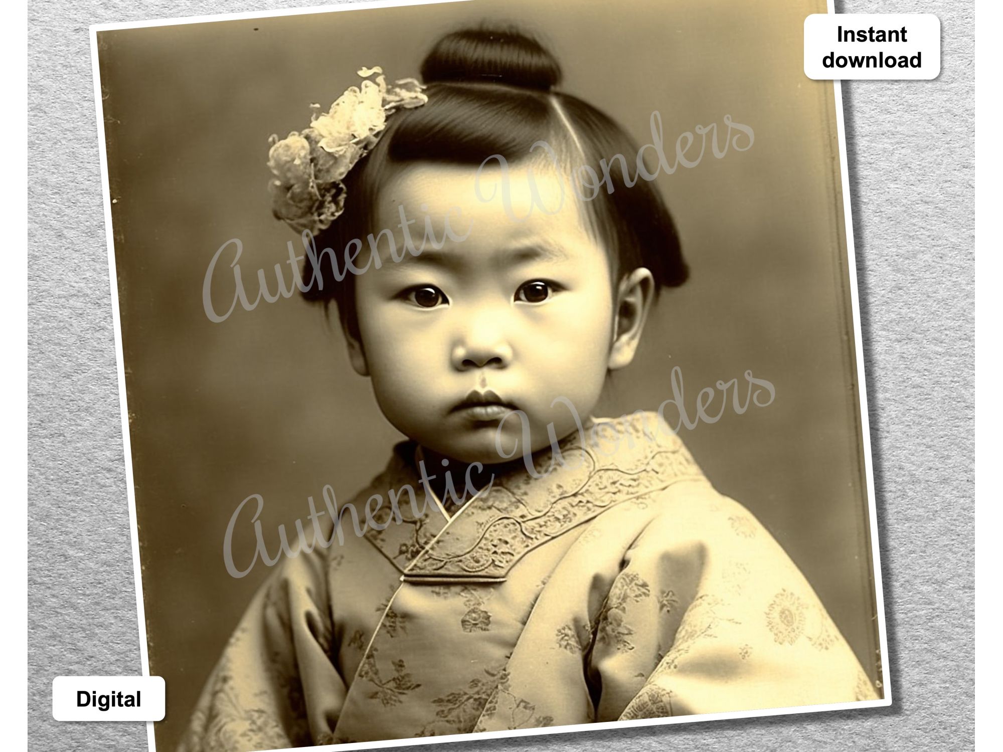 Photo of a baby in 1900s