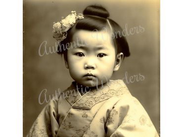 Photo of a baby in 1900s