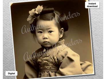 Photo of a baby in 1900s