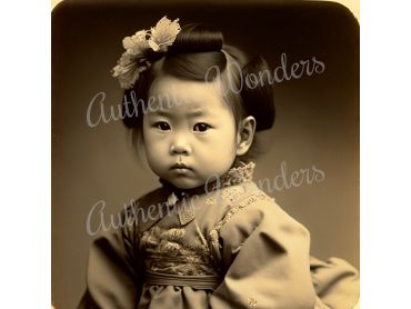 Photo of a baby in 1900s