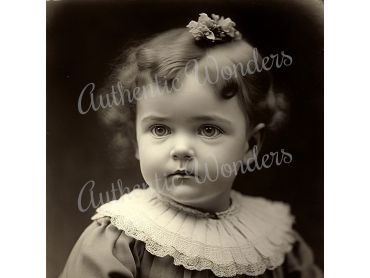 Photo of a baby in 1900s