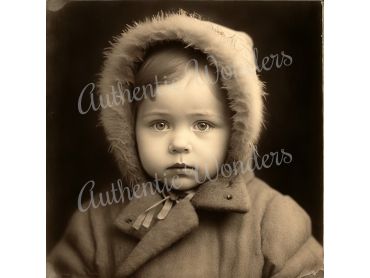 Photo of a baby in 1900s