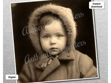 Photo of a baby in 1900s