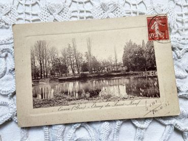 French postcard of the village of Euze in the South of France from 1910s