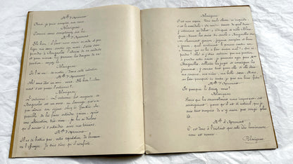 Late 19th - 33 Pages French Theatrical Play Manuscript - Vintage Handwritten Drama Script - French Historical Document