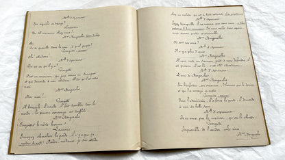 Late 19th - 33 Pages French Theatrical Play Manuscript - Vintage Handwritten Drama Script - French Historical Document