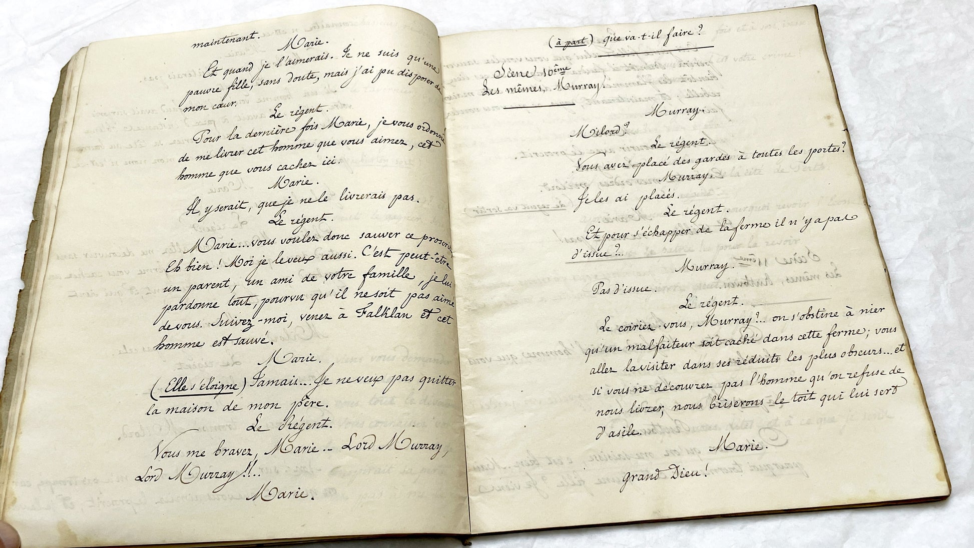 Late 19th - 82 Pages Handwritten French Play Manuscript - Historical Theater Script - Antique Literary Work - Original French Document.