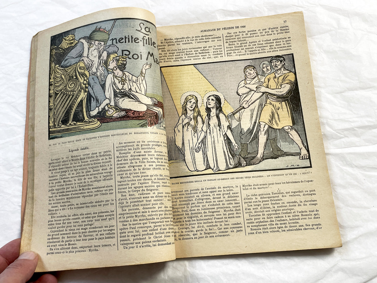 1920s - French Catholic Almanac 1926 - Annual Pilgrim Guidebook - Vintage Religious Text - Paris Art Deco Exposition