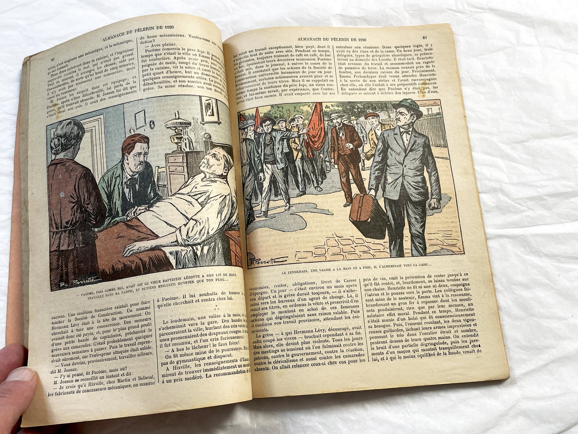 1920s - French Catholic Almanac 1926 - Annual Pilgrim Guidebook - Vintage Religious Text - Paris Art Deco Exposition