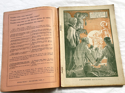 1920s - French Almanac - Religious Illustrated Annual - Nativity - Epiphany - WWI Map - Vintage French Book - Catholic Publication - 1923
