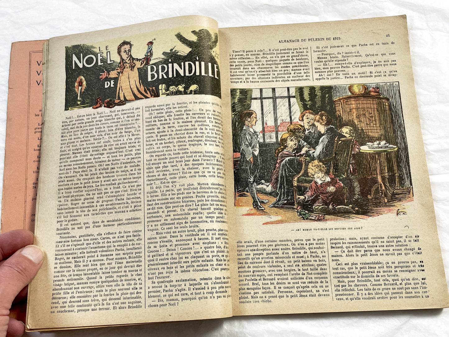1920s - French Almanac - Religious Illustrated Annual - Nativity - Epiphany - WWI Map - Vintage French Book - Catholic Publication - 1923
