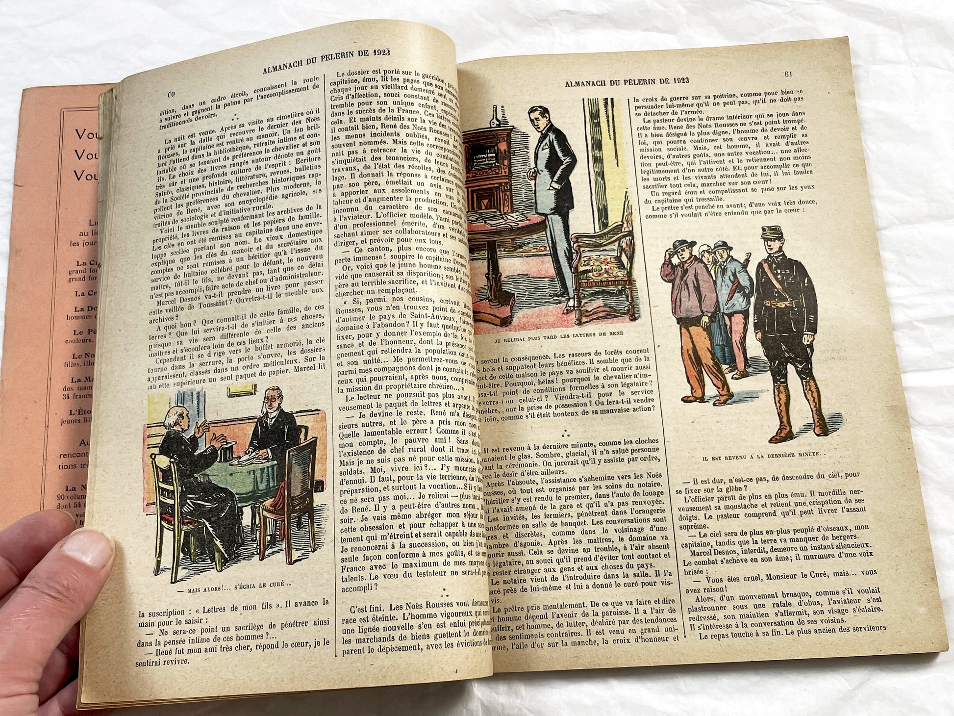 1920s - French Almanac - Religious Illustrated Annual - Nativity - Epiphany - WWI Map - Vintage French Book - Catholic Publication - 1923