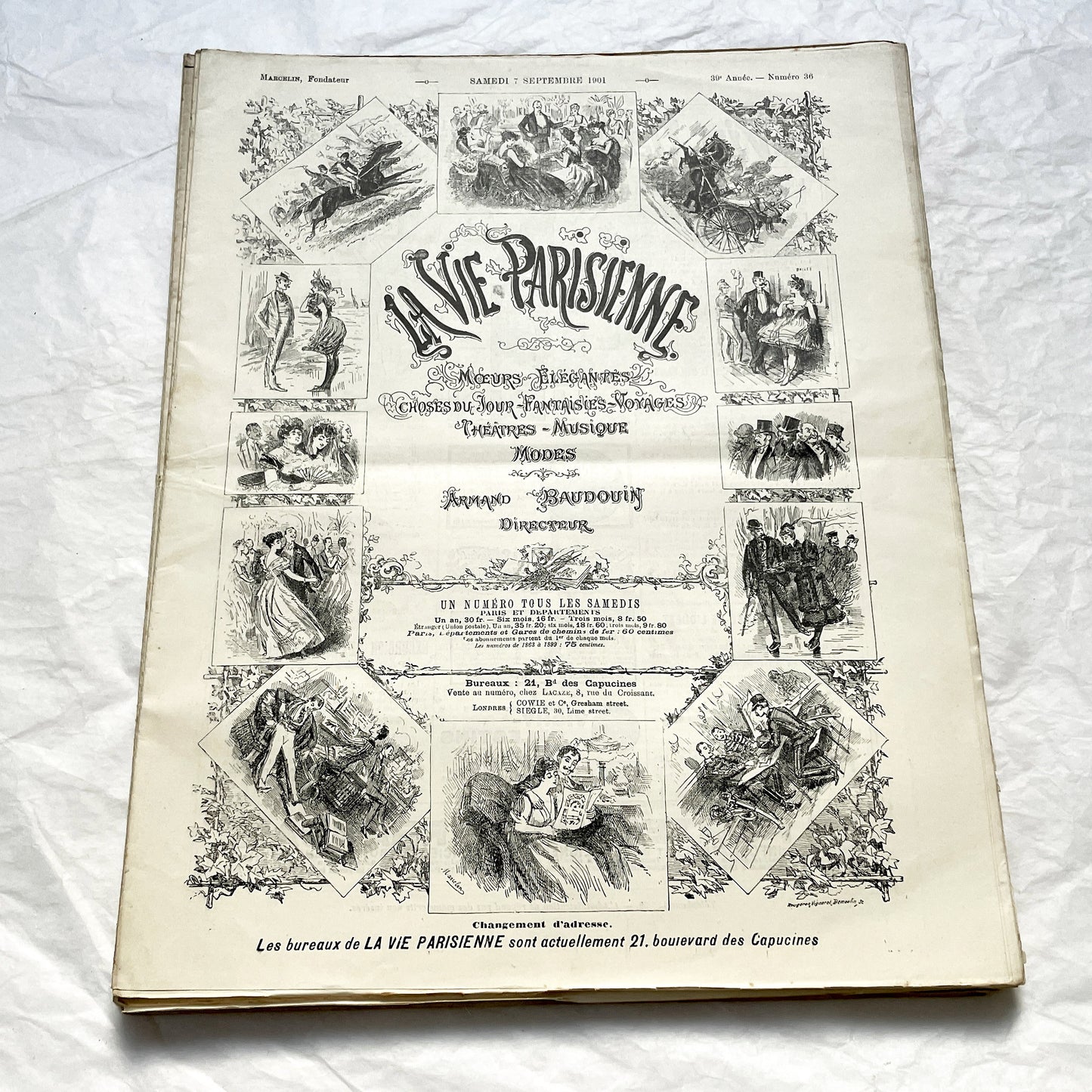 1900s - La Vie Parisienne French Illustrated Magazine - Belle Époque Satirical Journal - Paris Fashion & Art Review