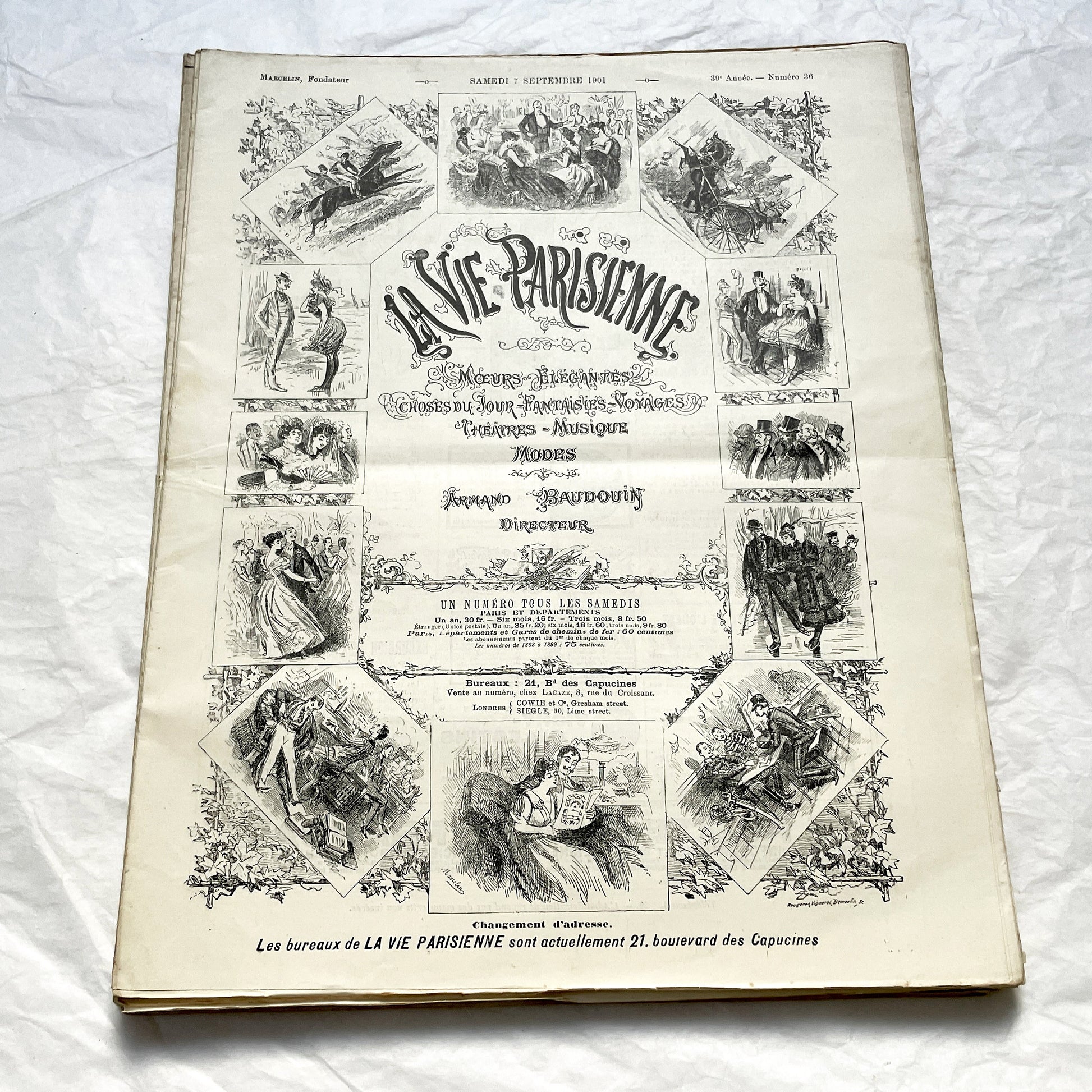 1900s - La Vie Parisienne French Illustrated Magazine - Belle Époque Satirical Journal - Paris Fashion & Art Review