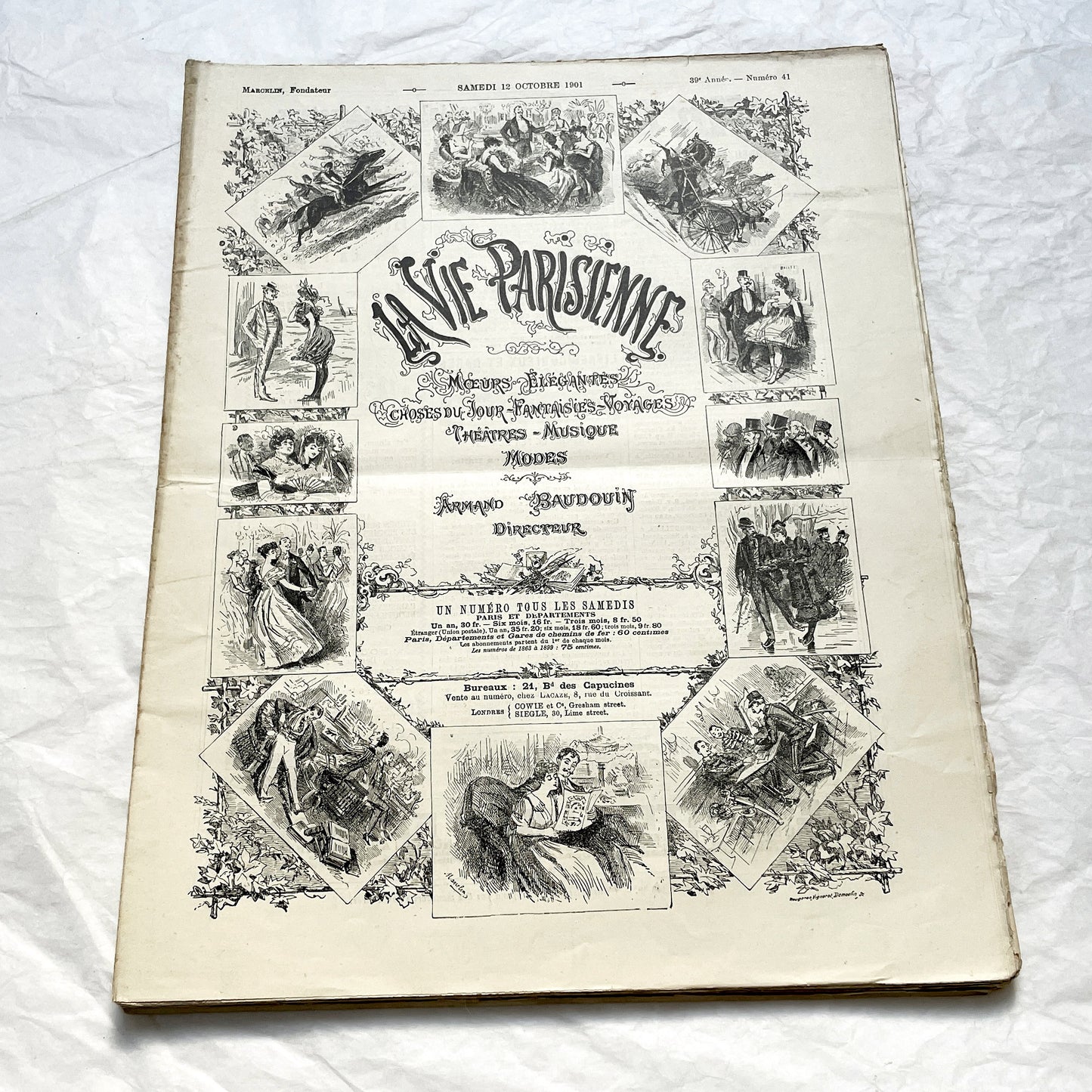 1900s - La Vie Parisienne French Illustrated Magazine - Belle Époque Satirical Journal - Paris Fashion & Art Review