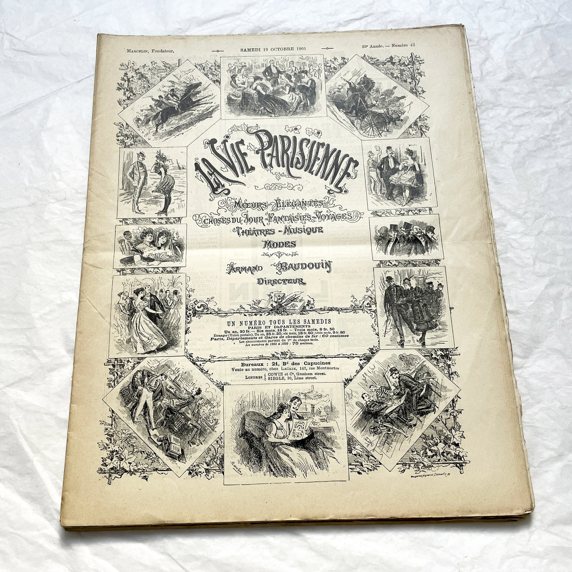 1900s - La Vie Parisienne French Illustrated Magazine - Belle Époque Satirical Journal - Paris Fashion & Art Review