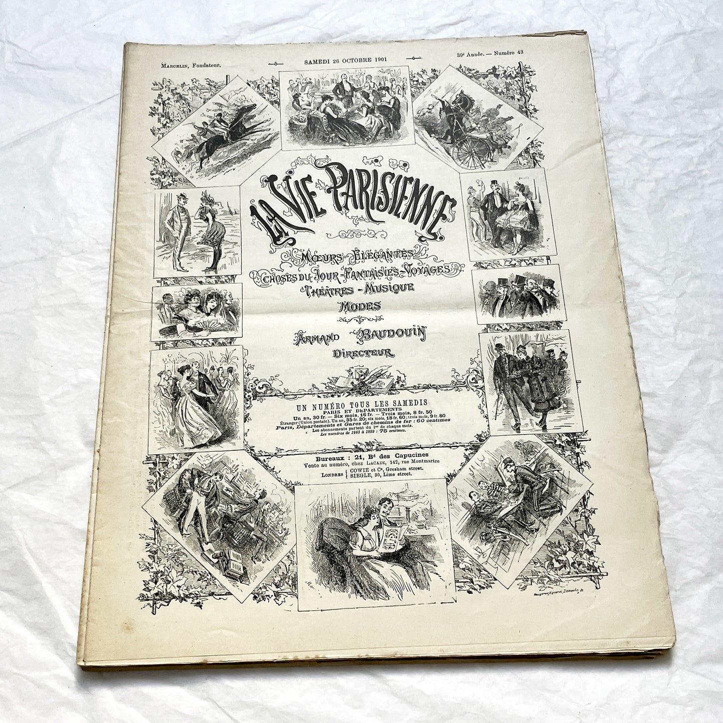 1900s - La Vie Parisienne French Illustrated Magazine - Belle Époque Satirical Journal - Paris Fashion & Art Review