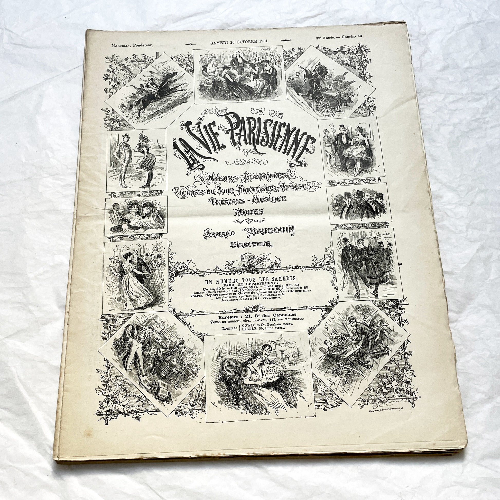 1900s - La Vie Parisienne French Illustrated Magazine - Belle Époque Satirical Journal - Paris Fashion & Art Review