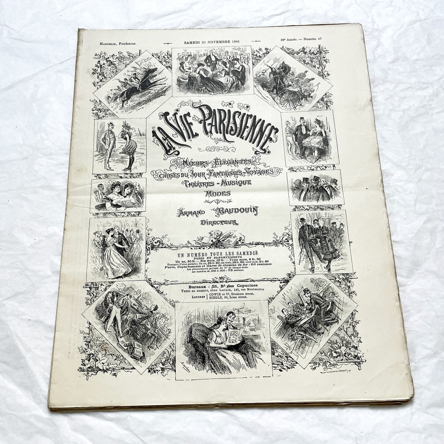 1900s - La Vie Parisienne French Illustrated Magazine - Belle Époque Satirical Journal - Paris Fashion & Art Review