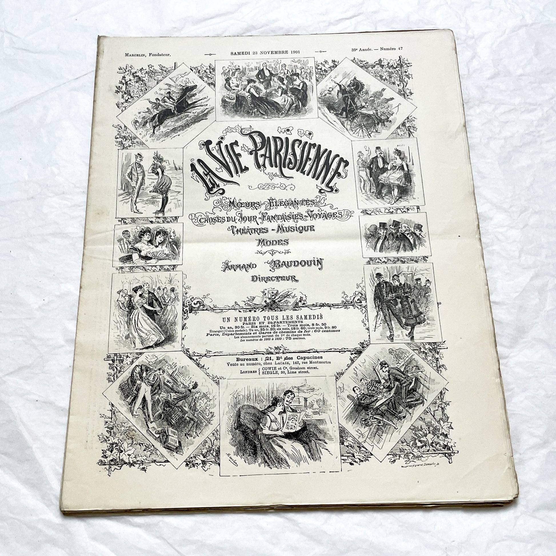 1900s - La Vie Parisienne French Illustrated Magazine - Belle Époque Satirical Journal - Paris Fashion & Art Review