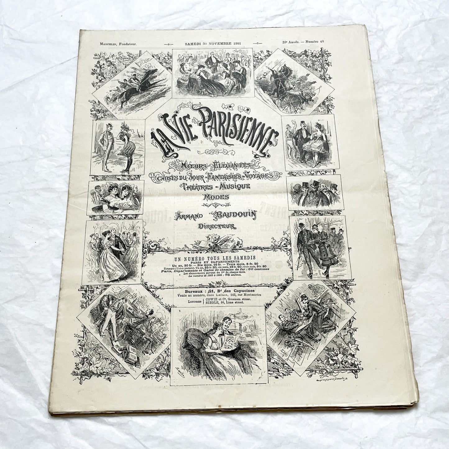 1900s - La Vie Parisienne French Illustrated Magazine - Belle Époque Satirical Journal - Paris Fashion & Art Review